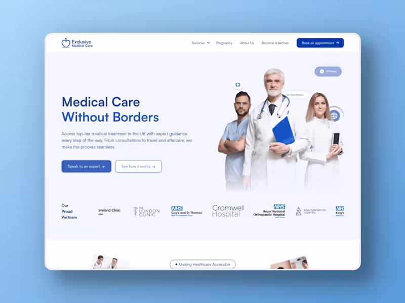 Cover image for Landing page design and Development