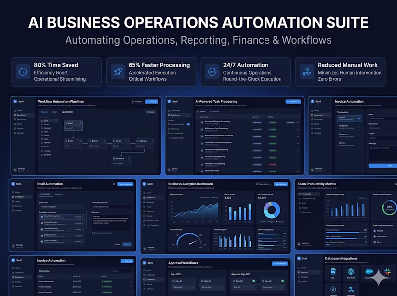 Cover image for AI Business Operations Automation Suite
Built