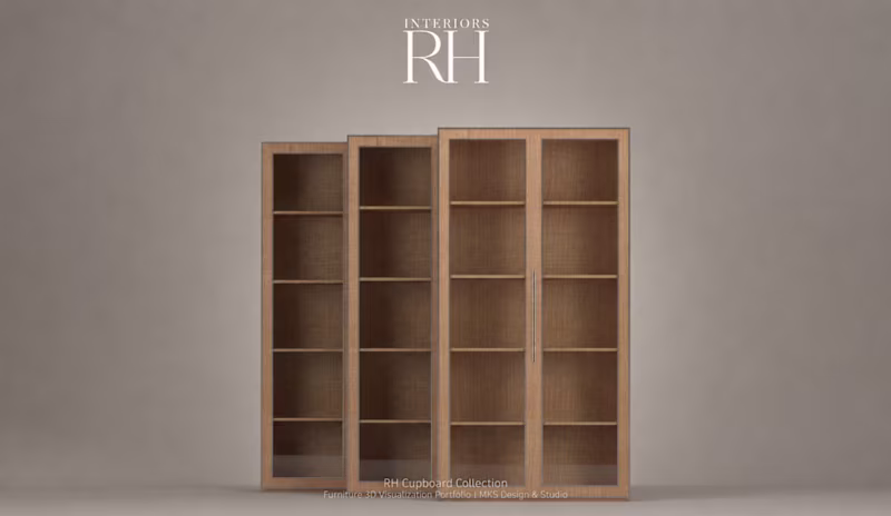 Cover image for RH Cupboard Collection | Furniture 3D Visualization