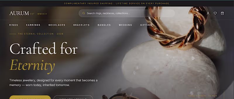 Cover image for Luxury Jewellery E-Commerce Platform