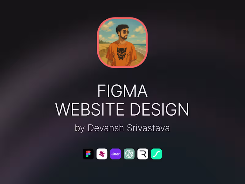 Cover image for Figma • Website Design