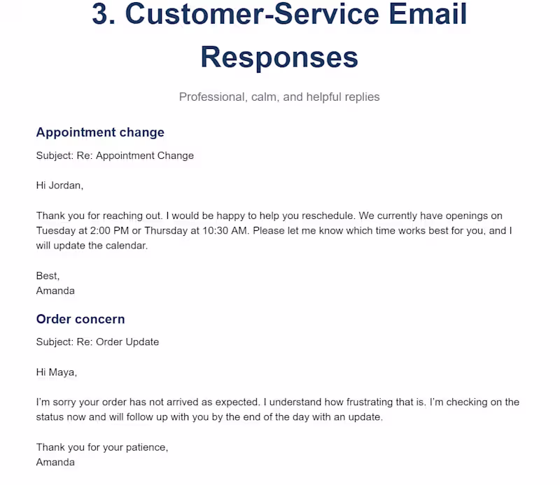 Cover image for V.A Services Example
