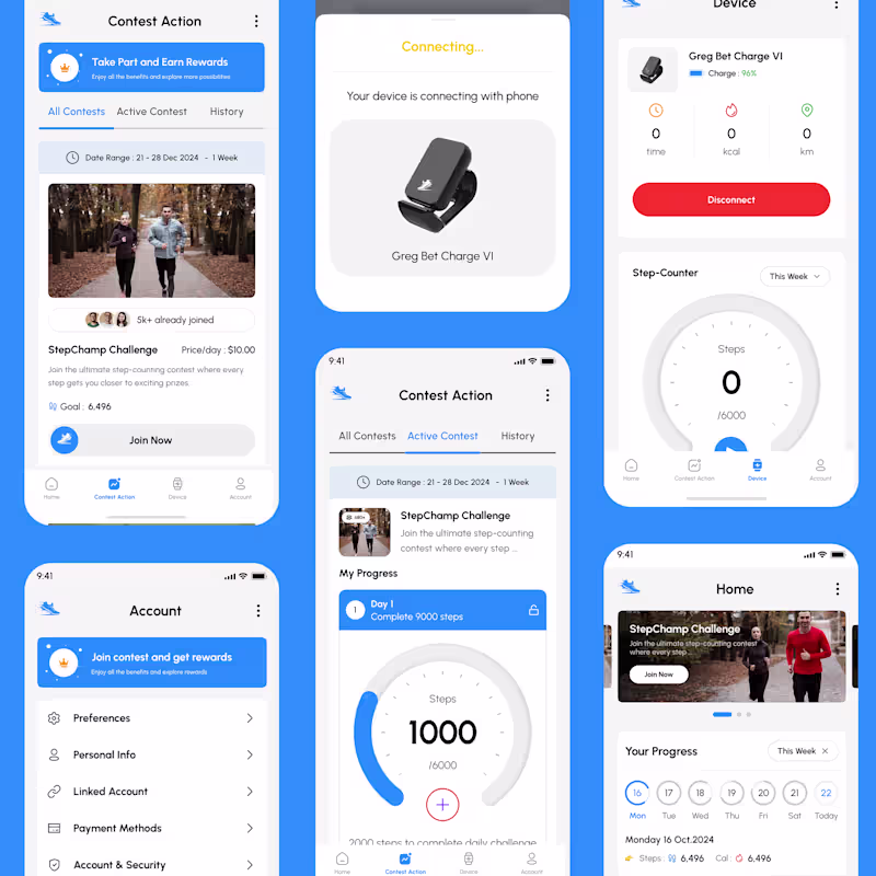 Cover image for Greg Bet – App Development for Gamified Fitness & Step Tracking