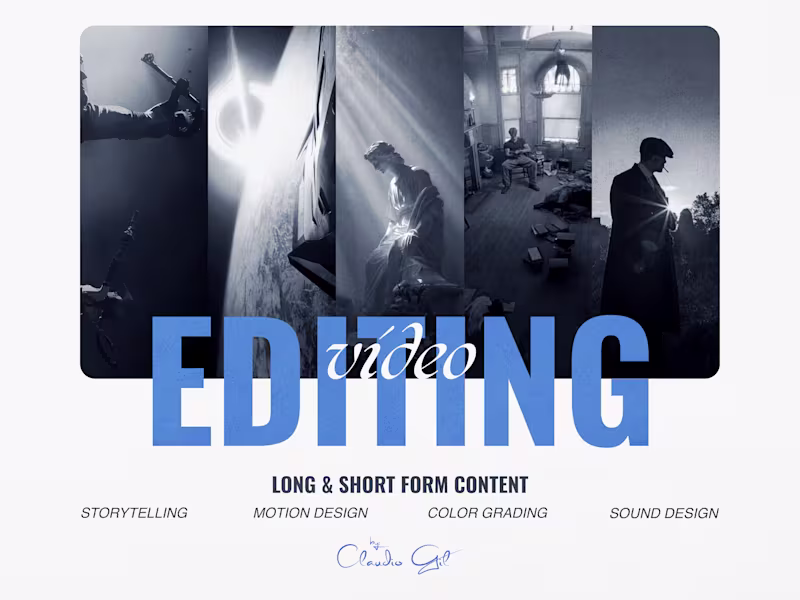 Cover image for Video Editor — Cinematic Storytelling + Motion (Long/Short Form)