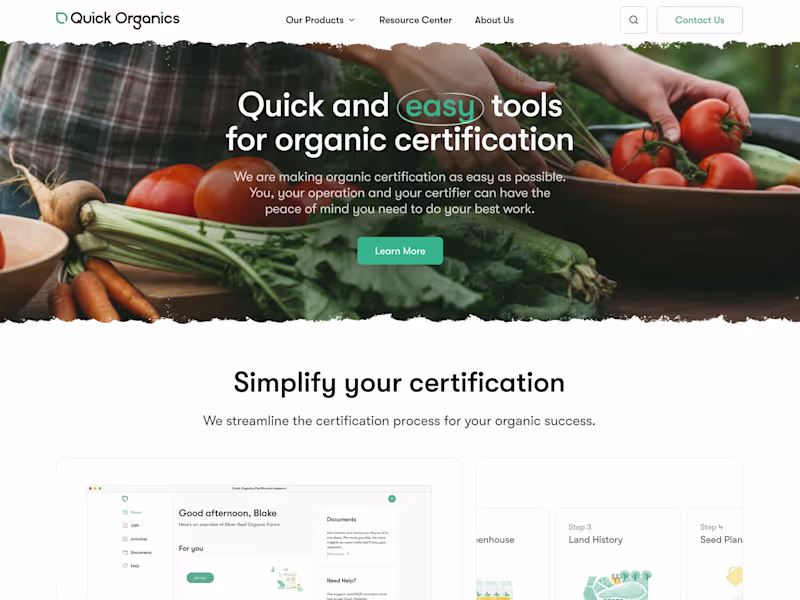 Cover image for Quick Organics