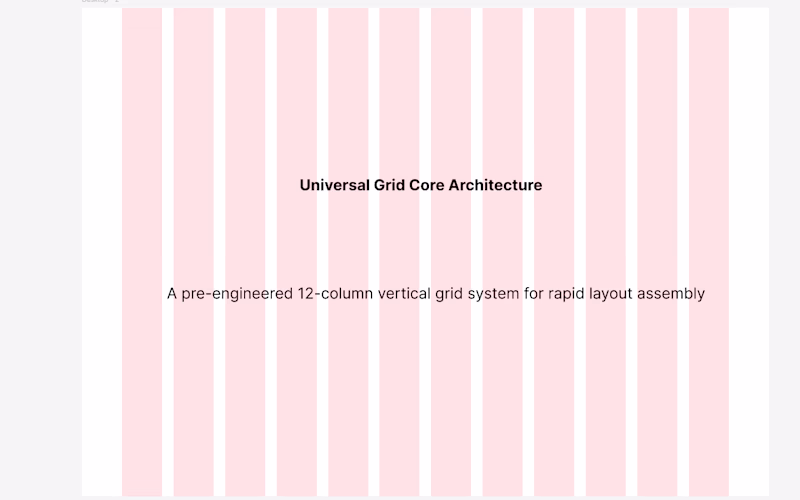 Cover image for A 12-column layout grid system.