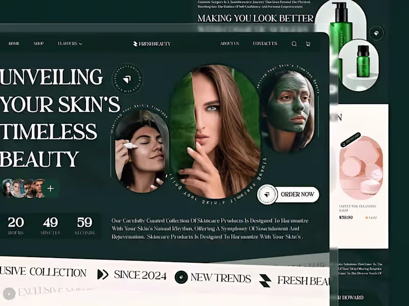 Cover image for FreshReality Bubble Beauty Website