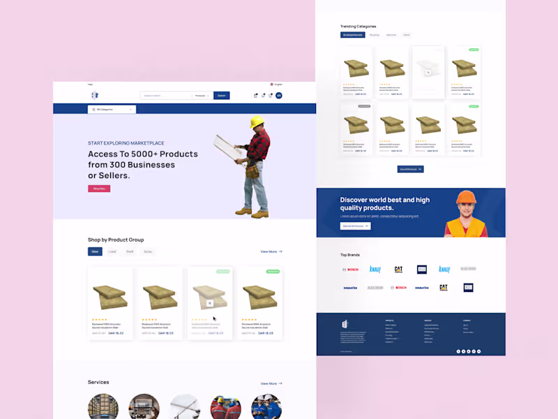 Cover image for B2B and B2C E-Commerce Website Design.
