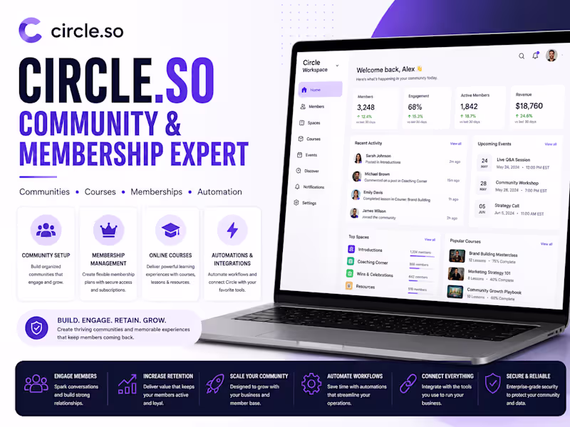 Cover image for Circle.so Community & Membership Platform Expert