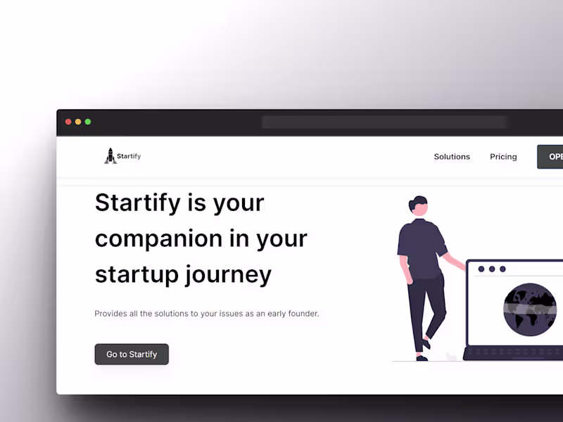 Cover image for Startify no-code/low code web app