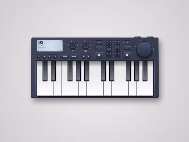 Cover image for Midi Controller illustration done in