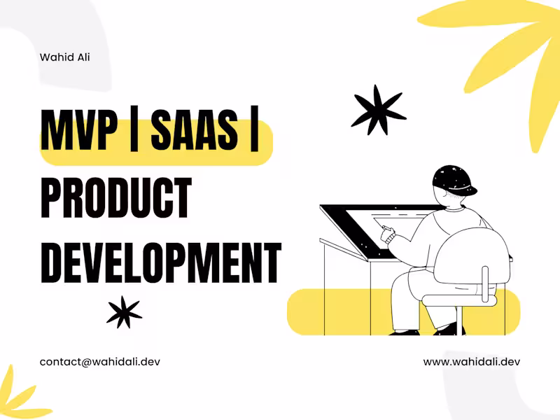Cover image for MVP or SaaS Product Build for Startups