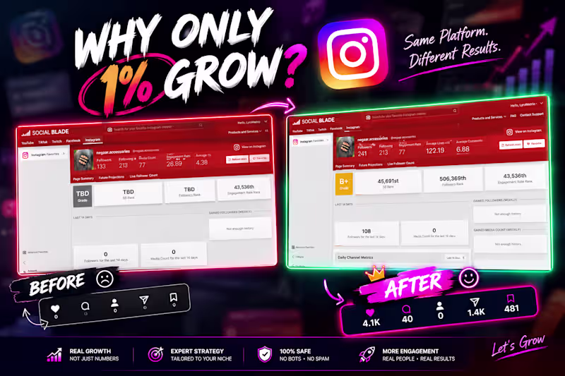 Cover image for Organic Instagram Scaling & Brand