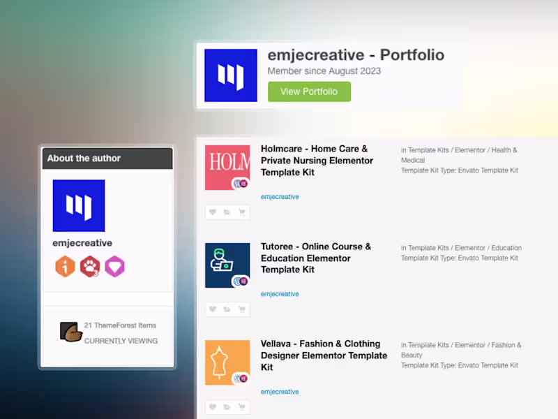 Cover image for One of my students is now thriving as an Envato Author. He's...