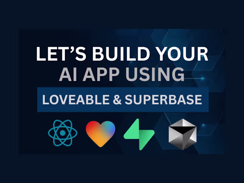 Cover image for  Fix AI web app using Lovable, Replit, with Supabase, Firebase