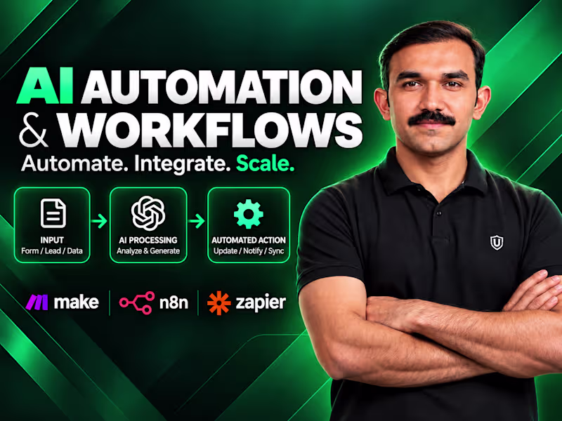 Cover image for I will build AI automations and smart workflows for your busines