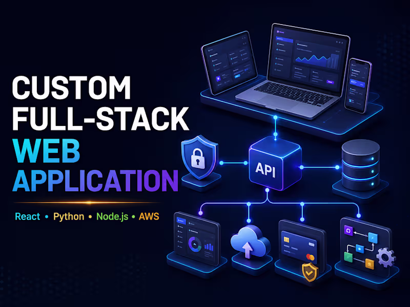 Cover image for I will build a custom full-stack web application