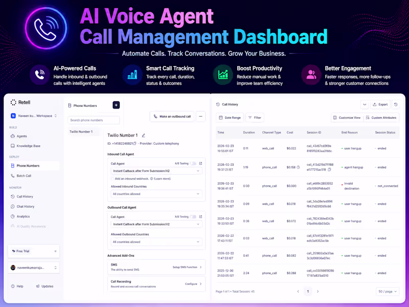 Cover image for AI Voice Agent Call Management