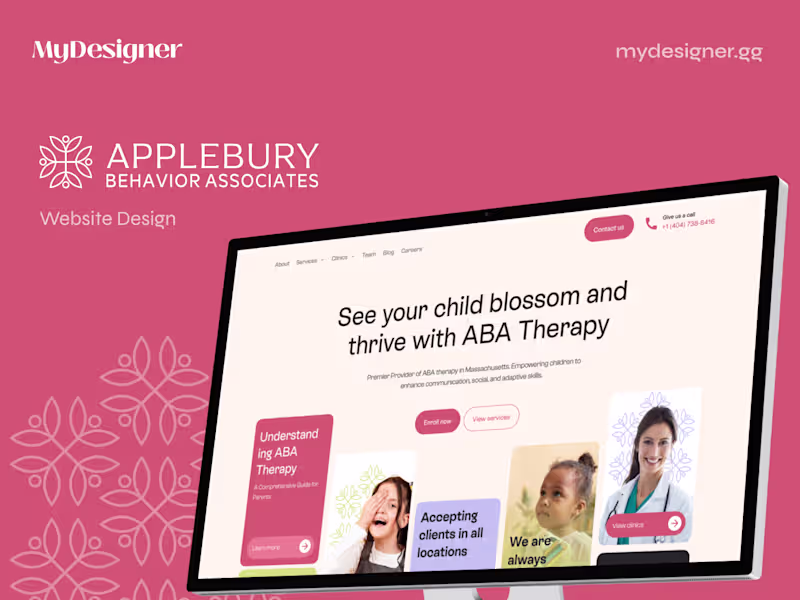 Cover image for Applebury Behavior Associates Website Design