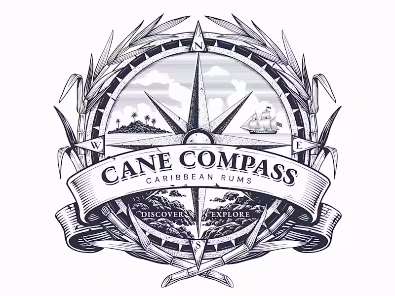 Cover image for Engraved Rum Retailer Logo | Cane Compass