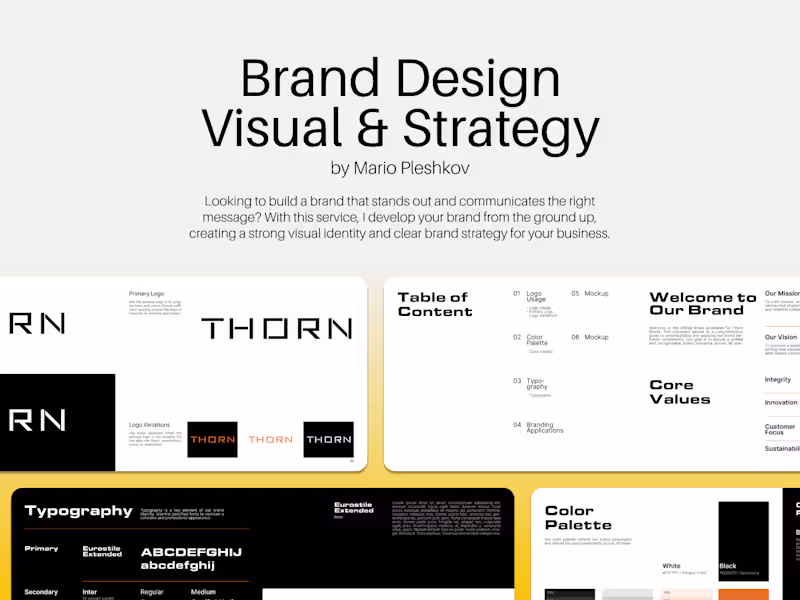 Cover image for Brand Design Visual & Strategy