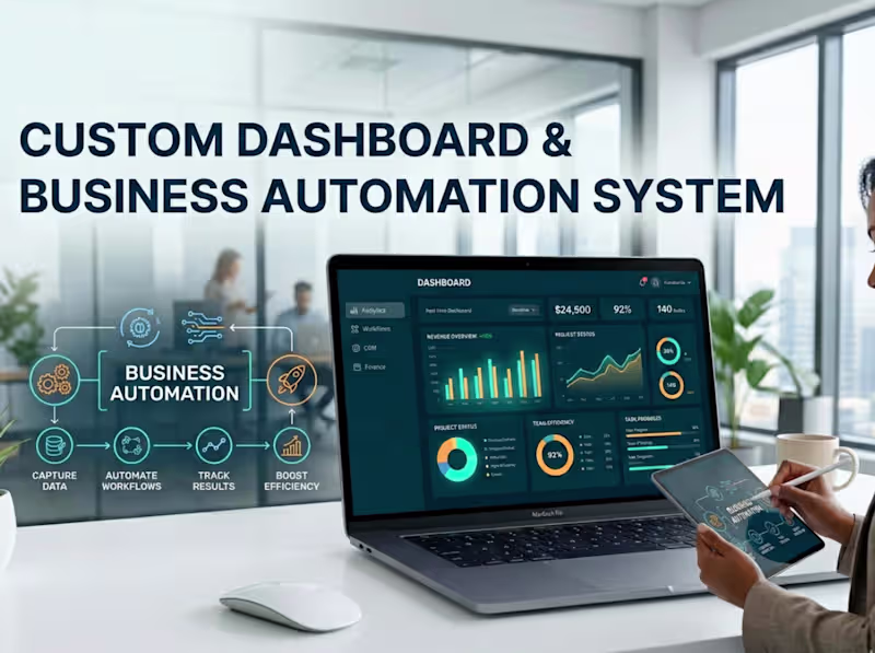 Cover image for Custom Dashboard & Business Automation System
