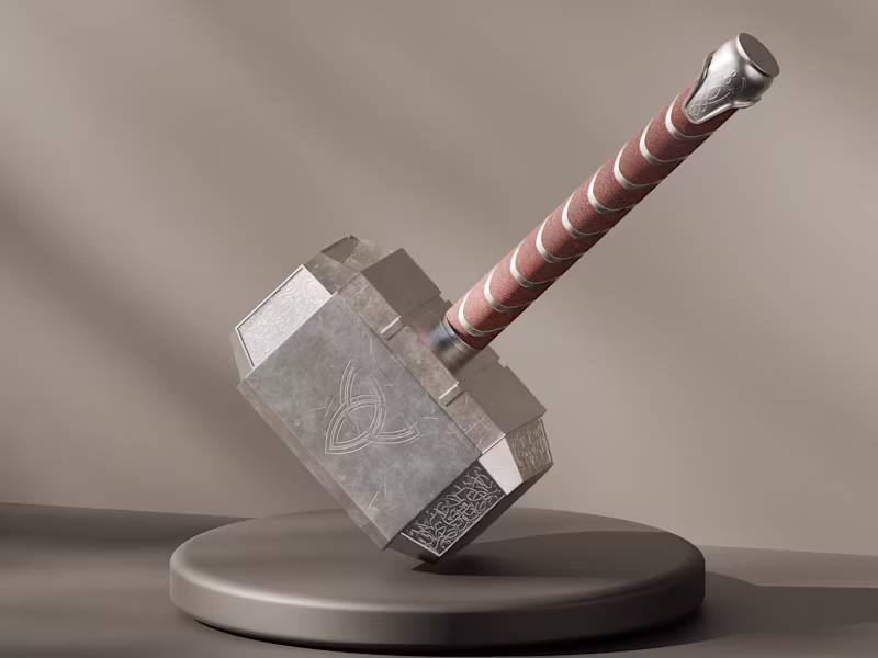 Cover image for Mjolnir 3D Model