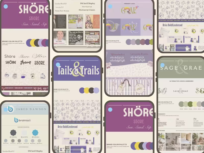 Cover image for Creation of Distinct Brand Identities for Five Clients