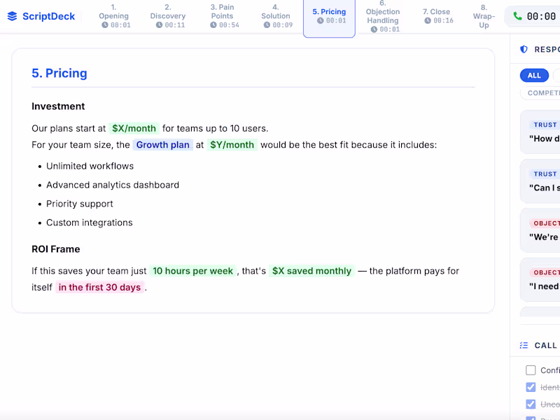 Cover image for ScriptDeck Conversation Script Runner Development