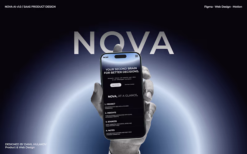 Cover image for Designed and developed NOVA, a