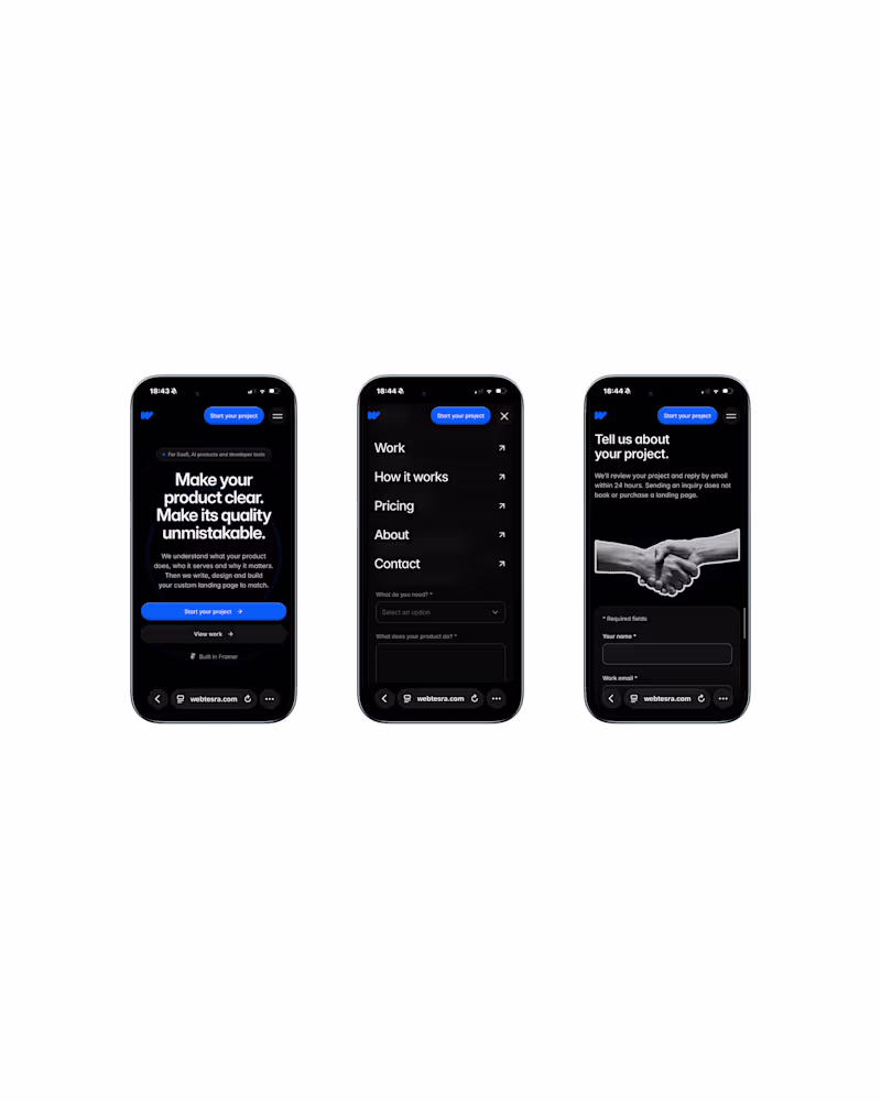 Cover image for Webtesra Responsive Conversion and Intake System