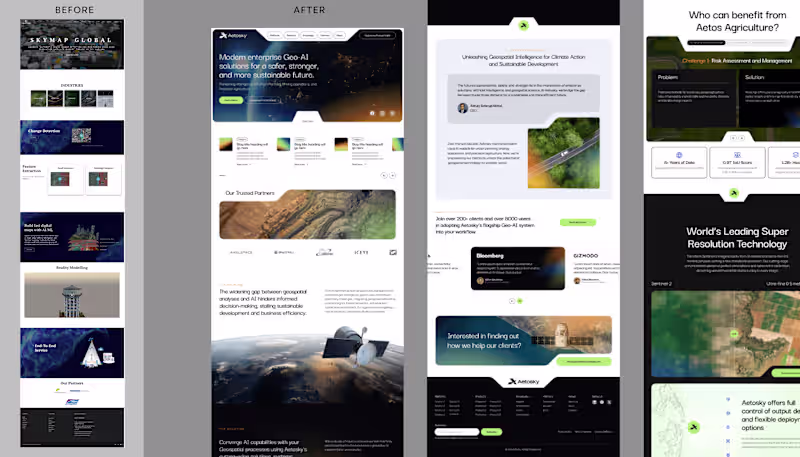 Cover image for Aetosky - Deeptech Website Design