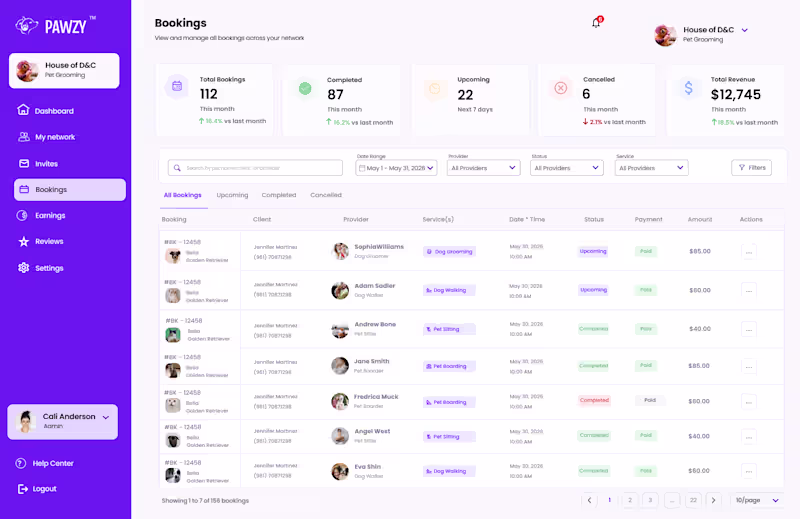 Cover image for SaaS - Pawzy Partner Hub