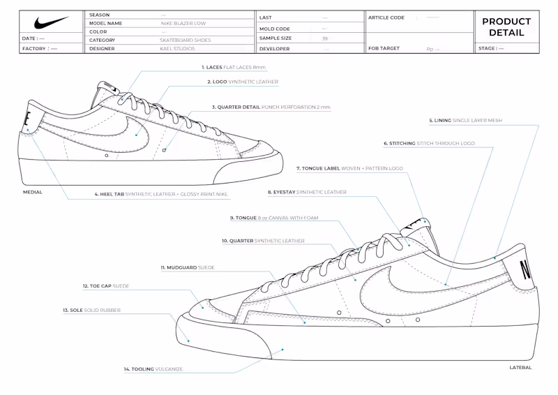 Cover image for Shoe Design Completed with Technical Package