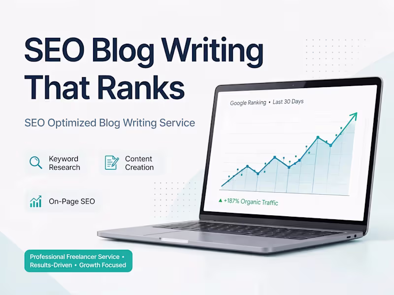 Cover image for SEO Optimized Blog Writing 