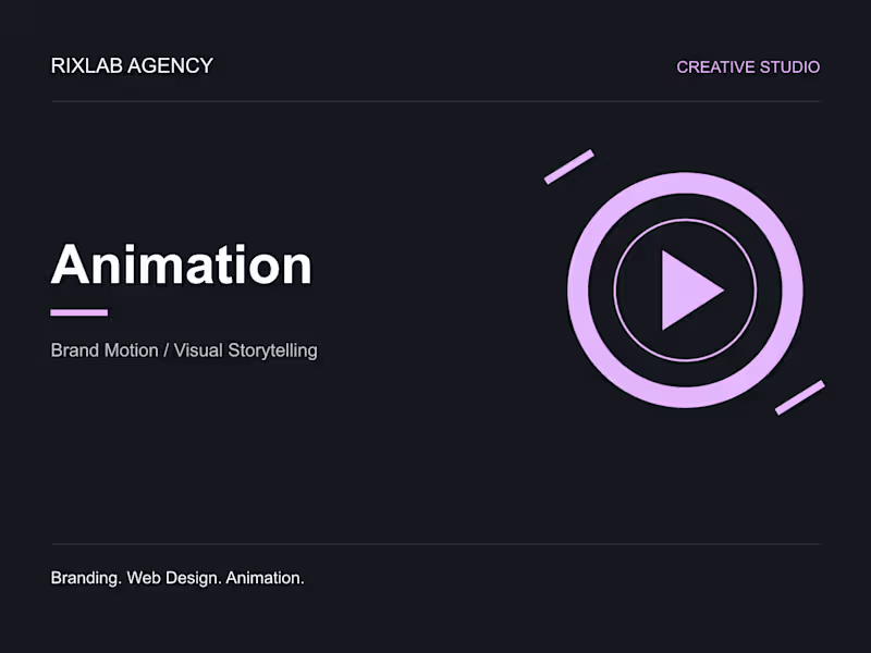 Cover image for Brand Animation & Motion Graphics