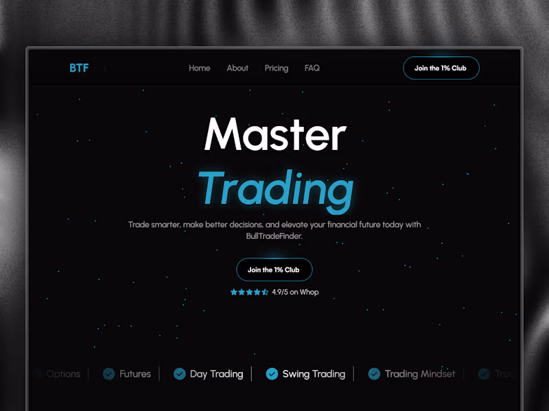 Cover image for BullTradeFinder | Whop Trading Community Website