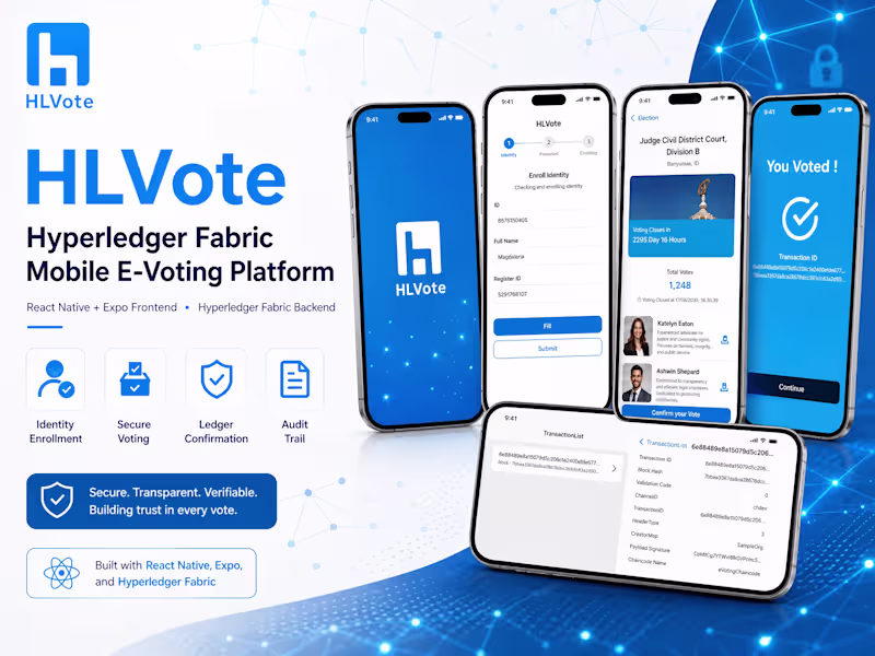 Cover image for HLVote: Mobile E-Voting Platform Development