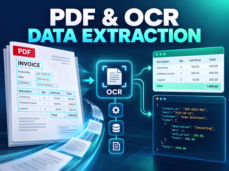 Cover image for PDF & OCR Document Data Extraction