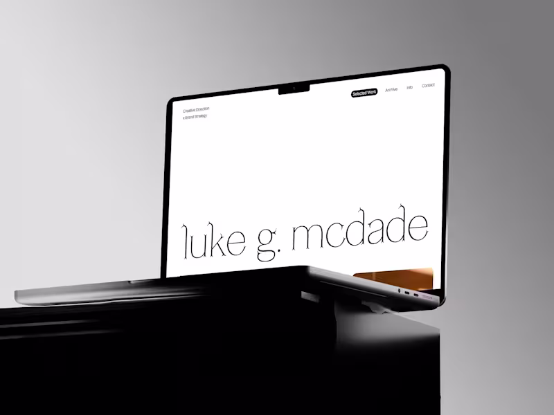 Cover image for Luke works in brand strategy