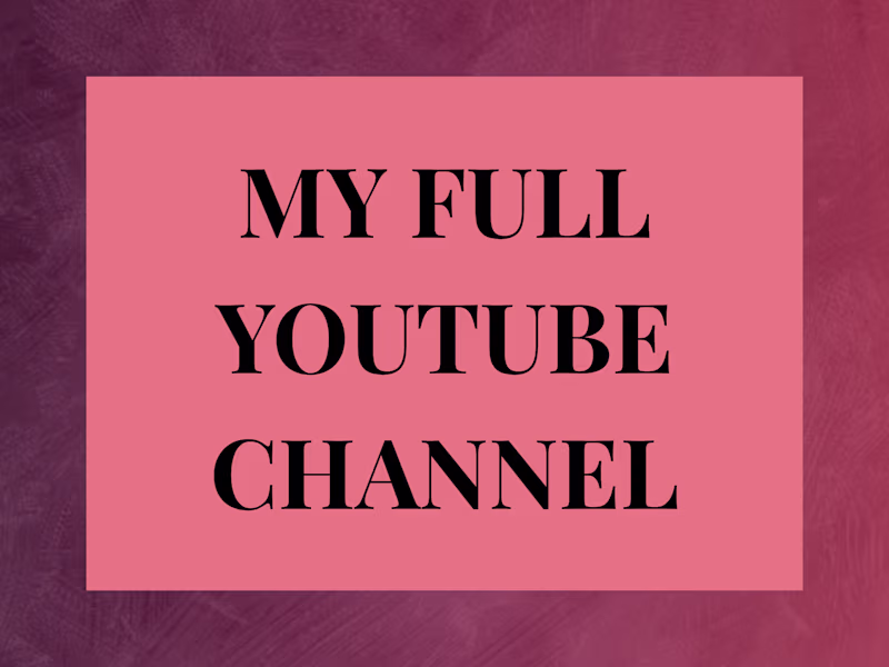 Cover image for Full YouTube Channel