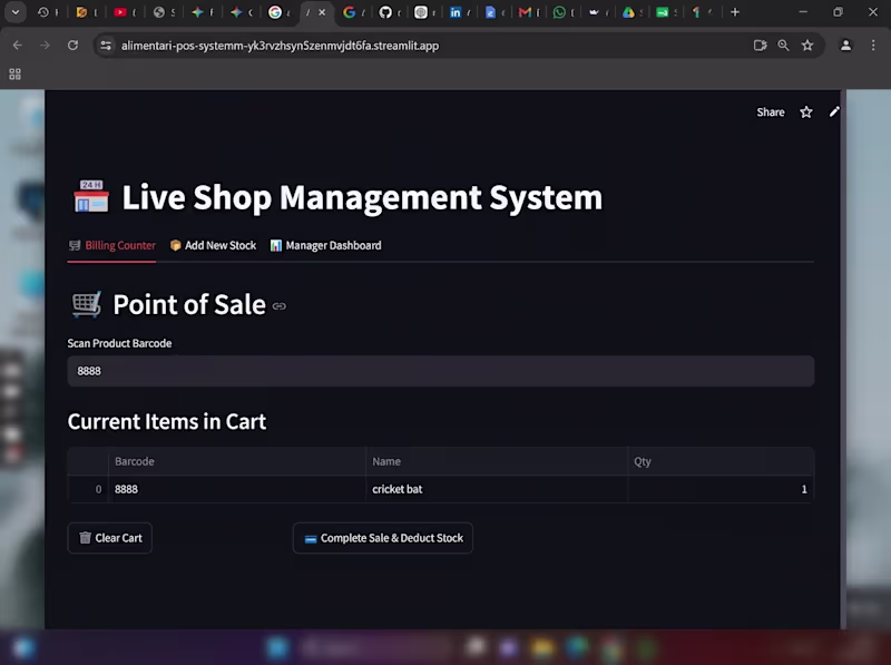 Cover image for AI Inventory & Sales Assistant Manager for Shops