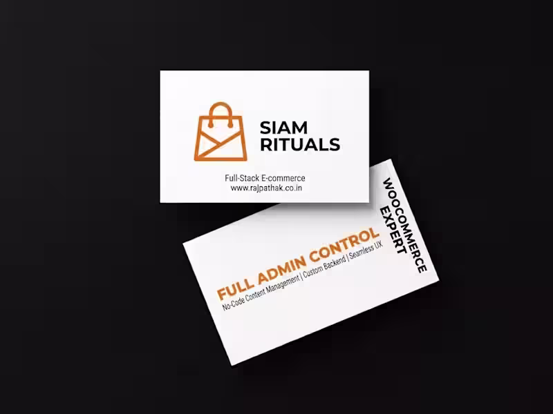 Cover image for Custom WordPress & WooCommerce Site for Siam Rituals