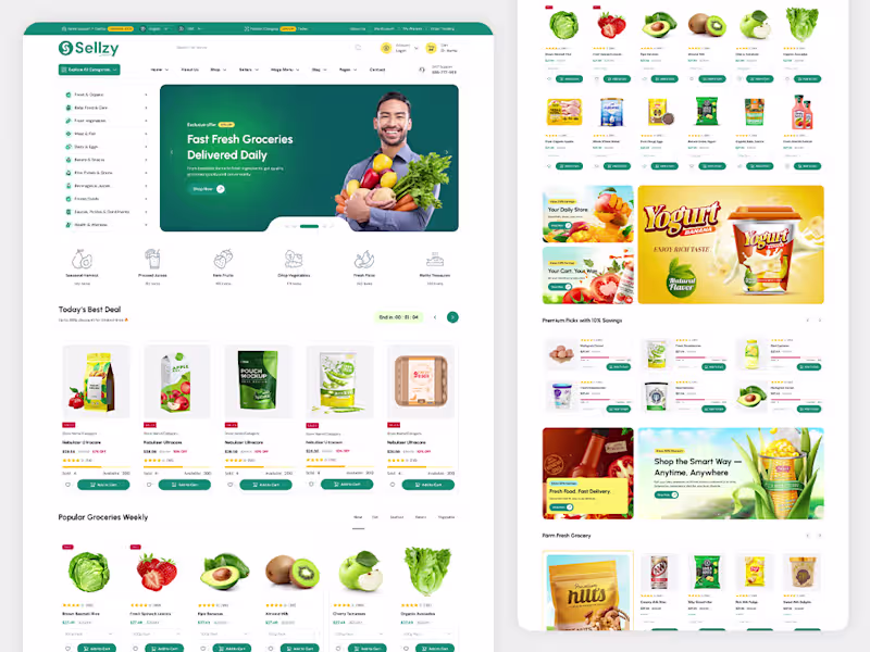 Cover image for Grocery eCommerce Website