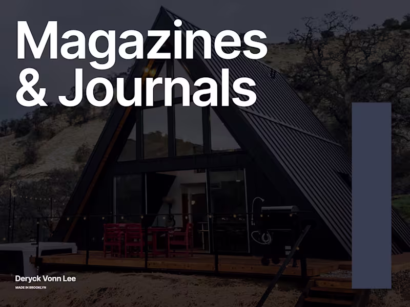 Cover image for Magazines & Journals