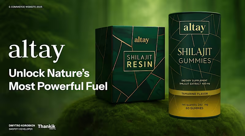 Cover image for Shopify Store For Supplement Brand
