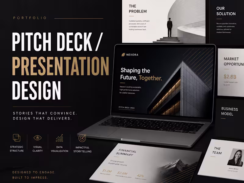 Cover image for Professional Presentation Design (Pitch Decks & Slides)