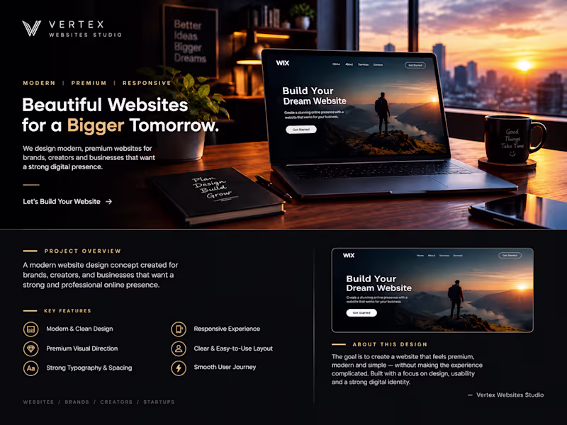Cover image for ✦ Premium Website Design