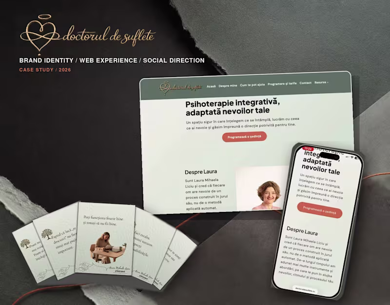 Cover image for Doctorul de Suflete | Brand Identity & Web Design