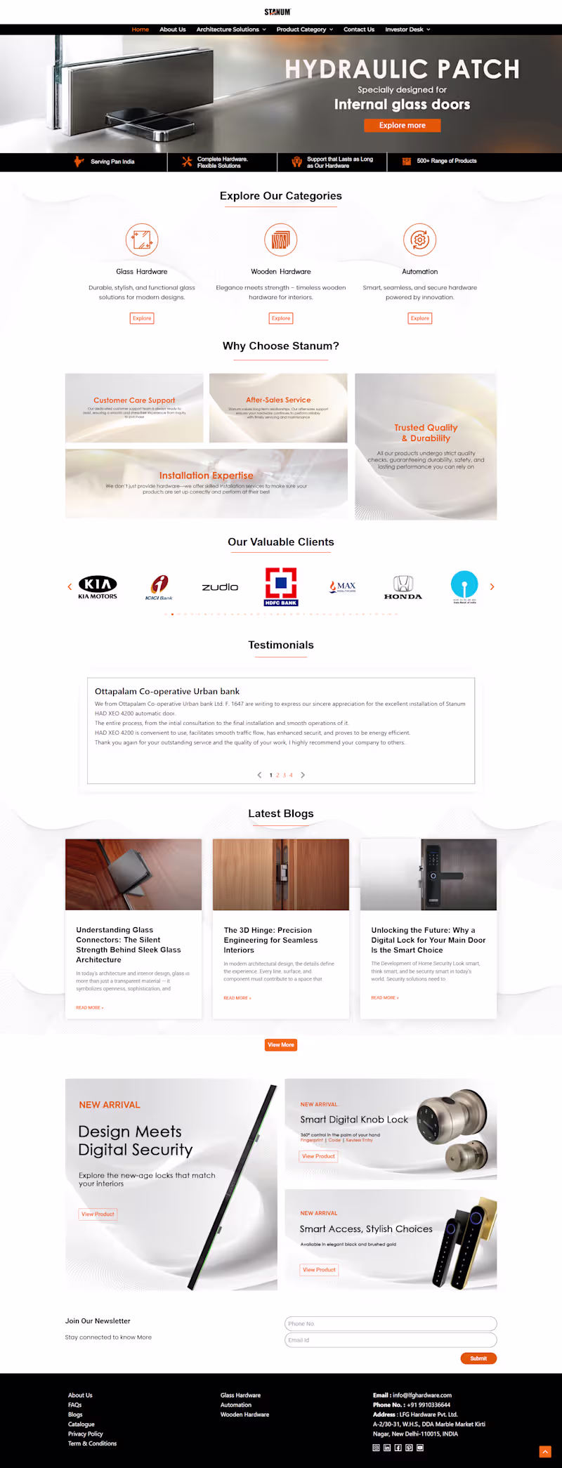 Cover image for Hardware Company Website – WordPress